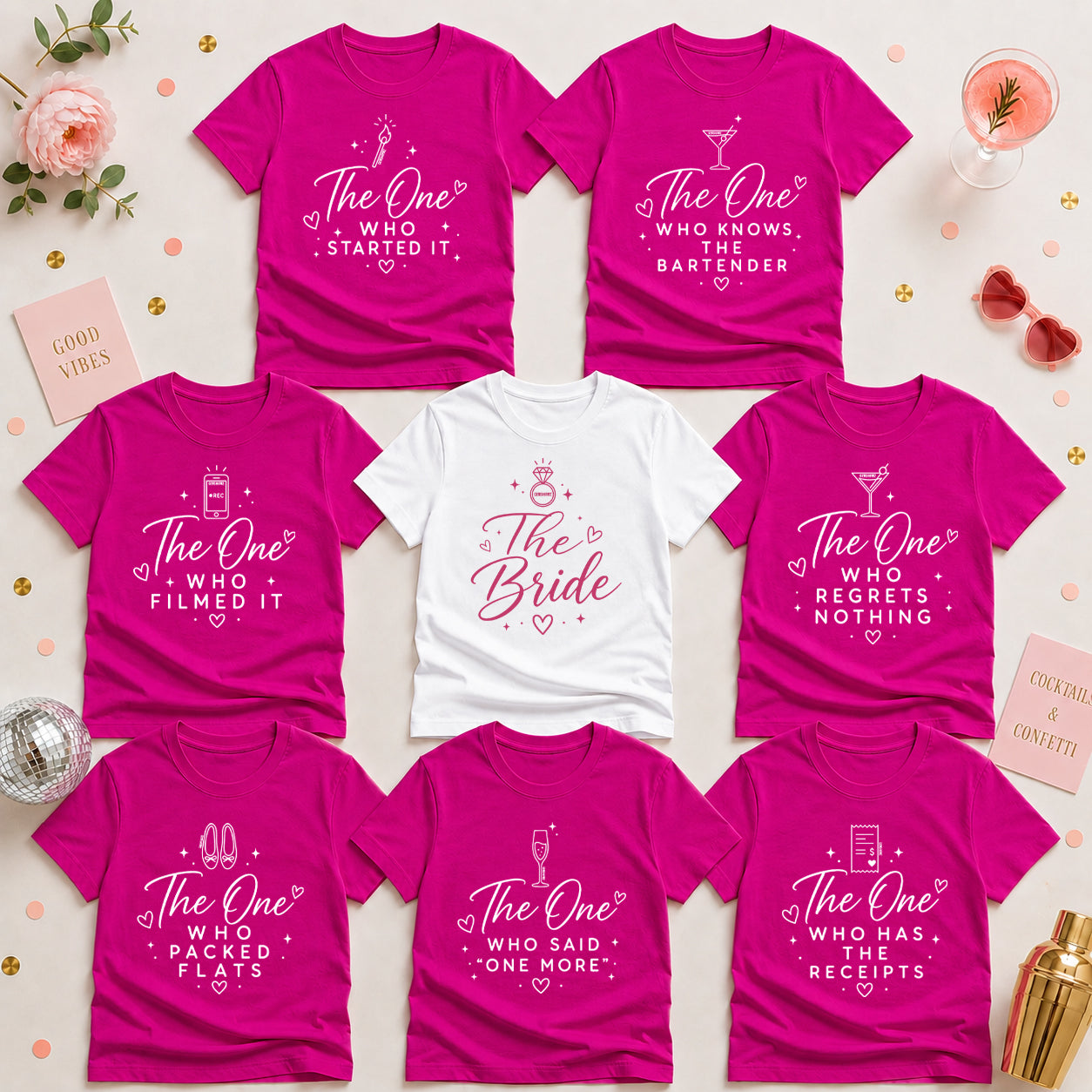 The One With the Bride’s Friends Shirt Set