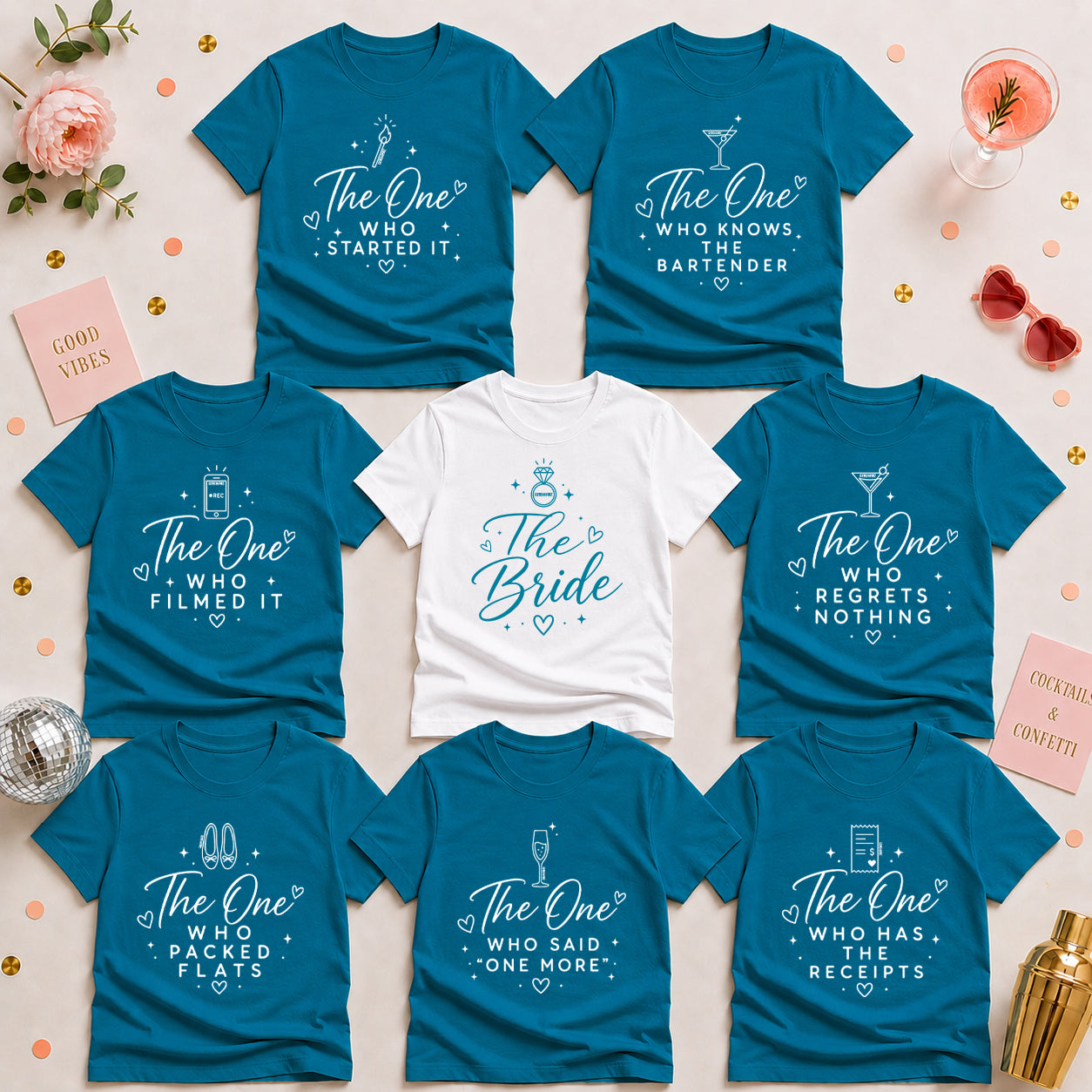 The One With the Bride’s Friends Shirt Set