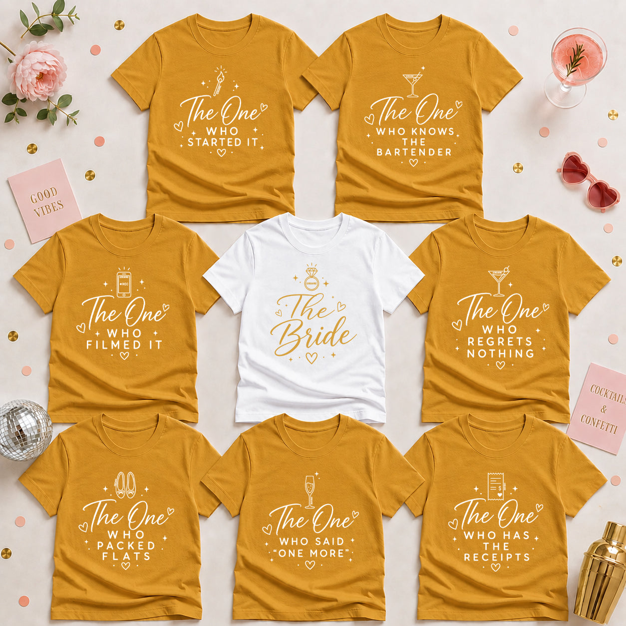 The One With the Bride’s Friends Shirt Set