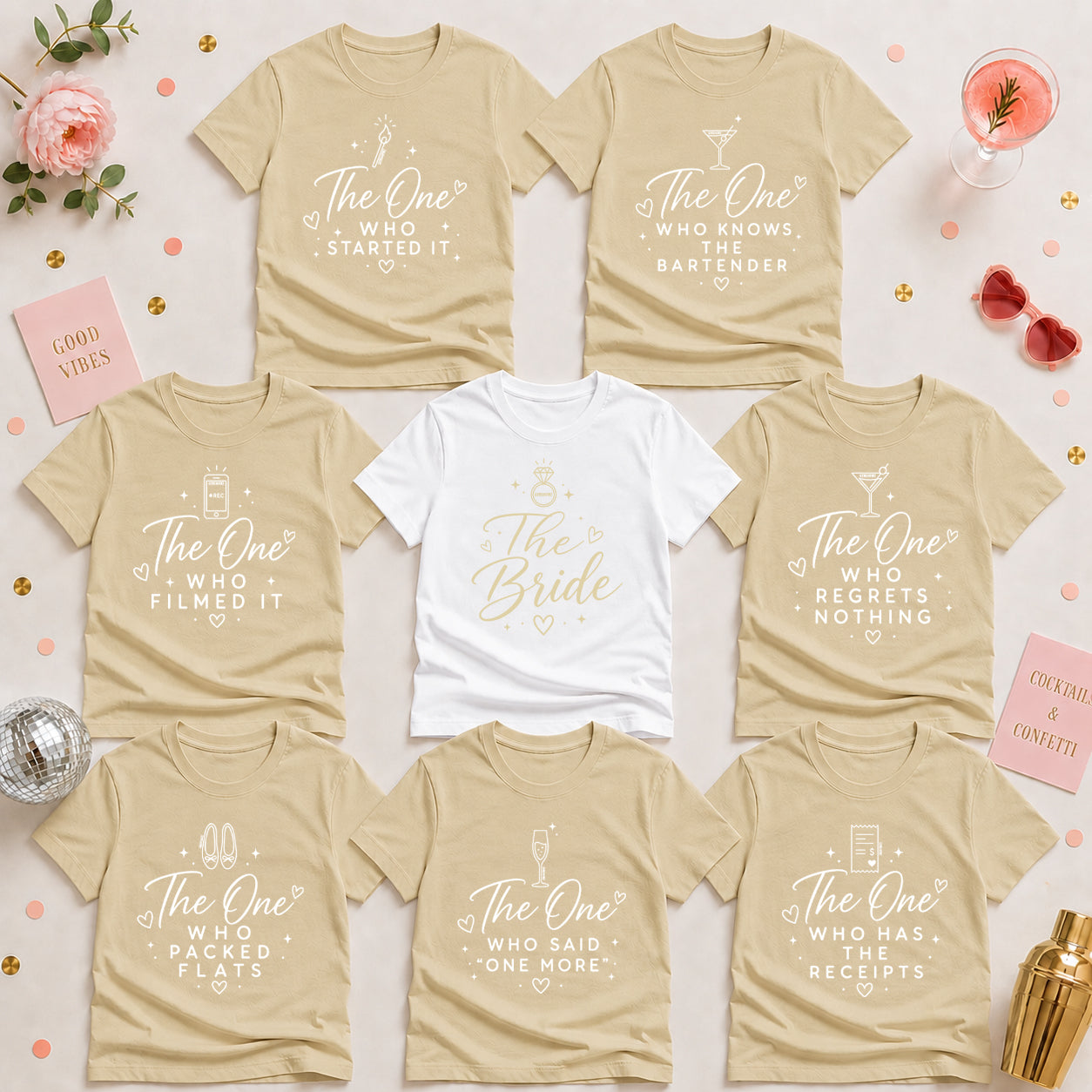 The One With the Bride’s Friends Shirt Set