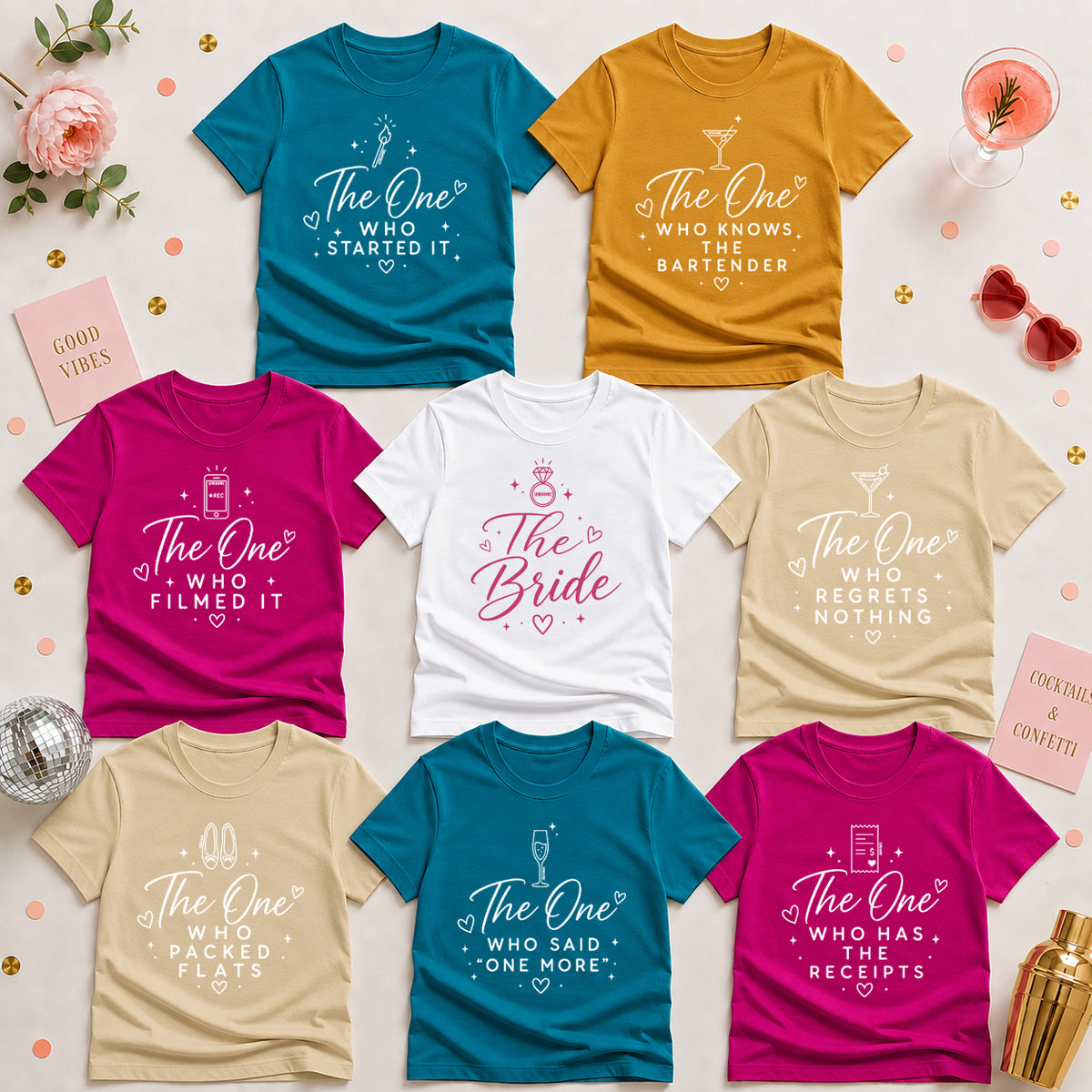 The One With the Bride’s Friends Shirt Set