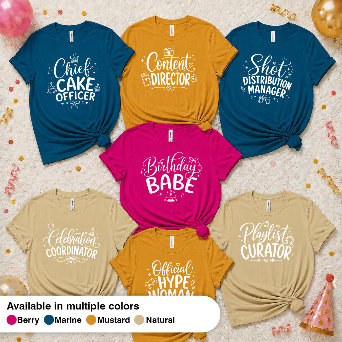 The Birthday Babe Crew Shirt Set