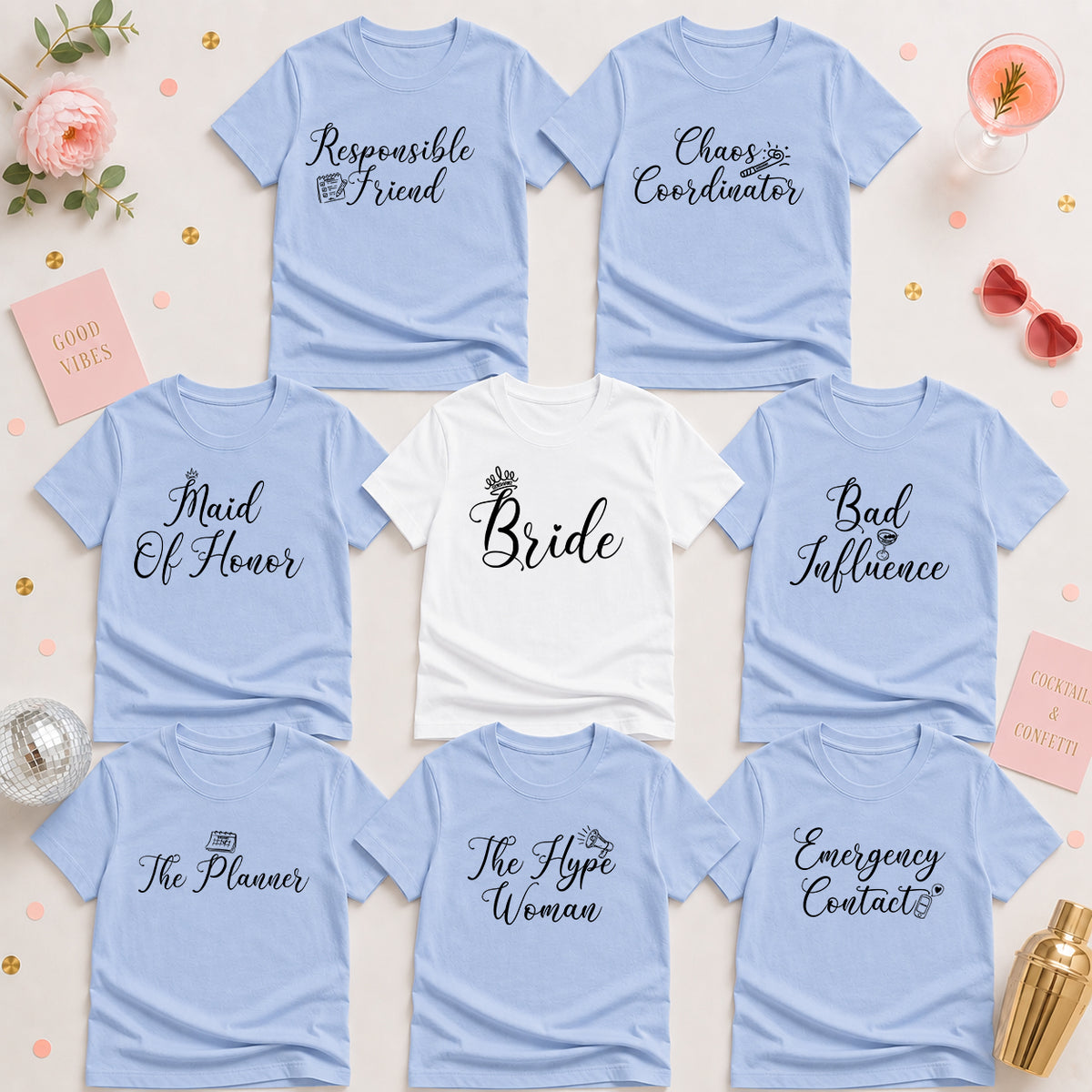 The Bride Tribe Shirt Set