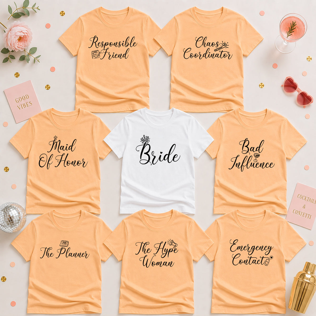The Bride Tribe Shirt Set