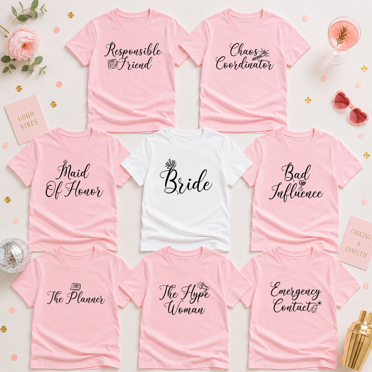 The Bride Tribe Shirt Set