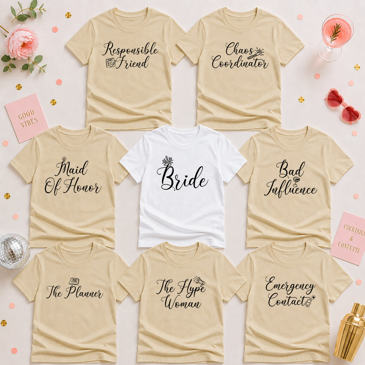 The Bride Tribe Shirt Set
