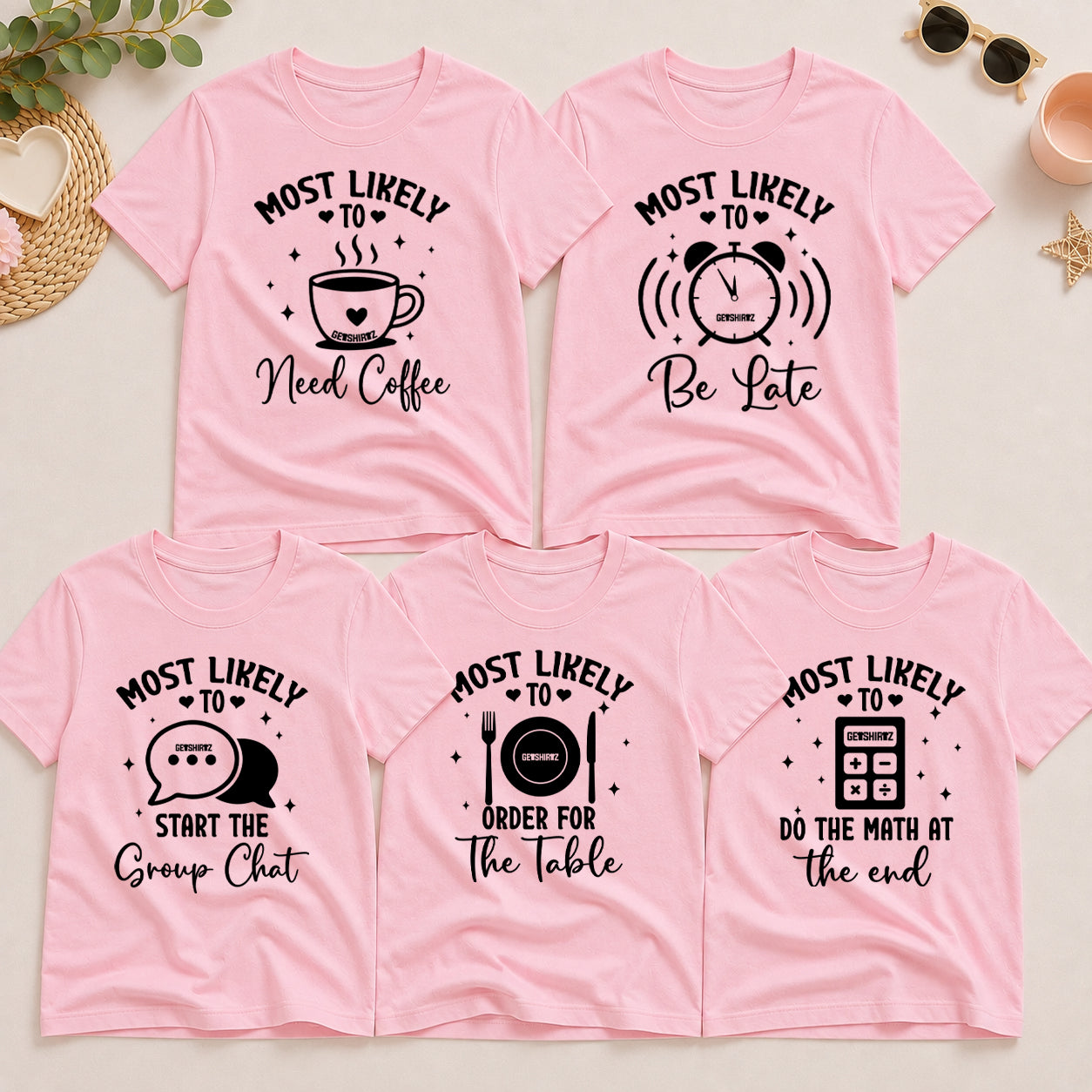 The Most Likely To Shirt Set: Eating Out Edition