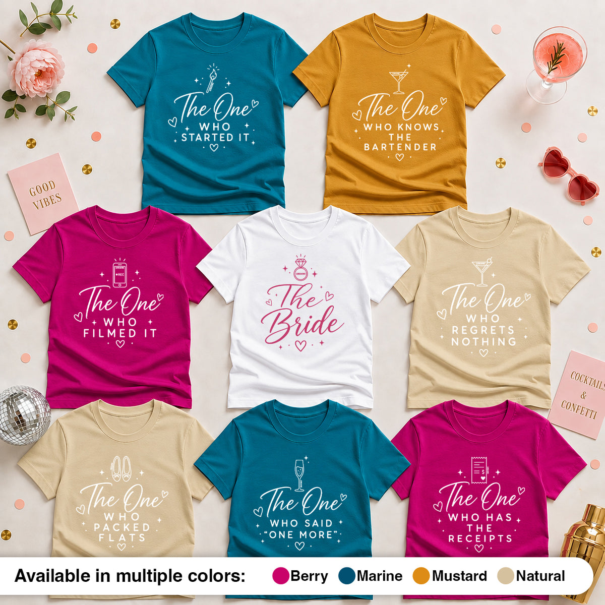 The One With the Bride’s Friends Shirt Set