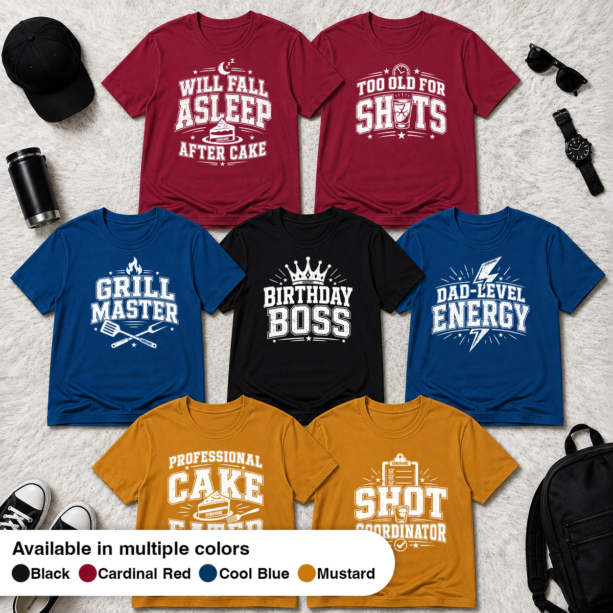 The Birthday Boss Crew Shirt Set