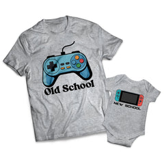 Old School New School Gaming Matching Set