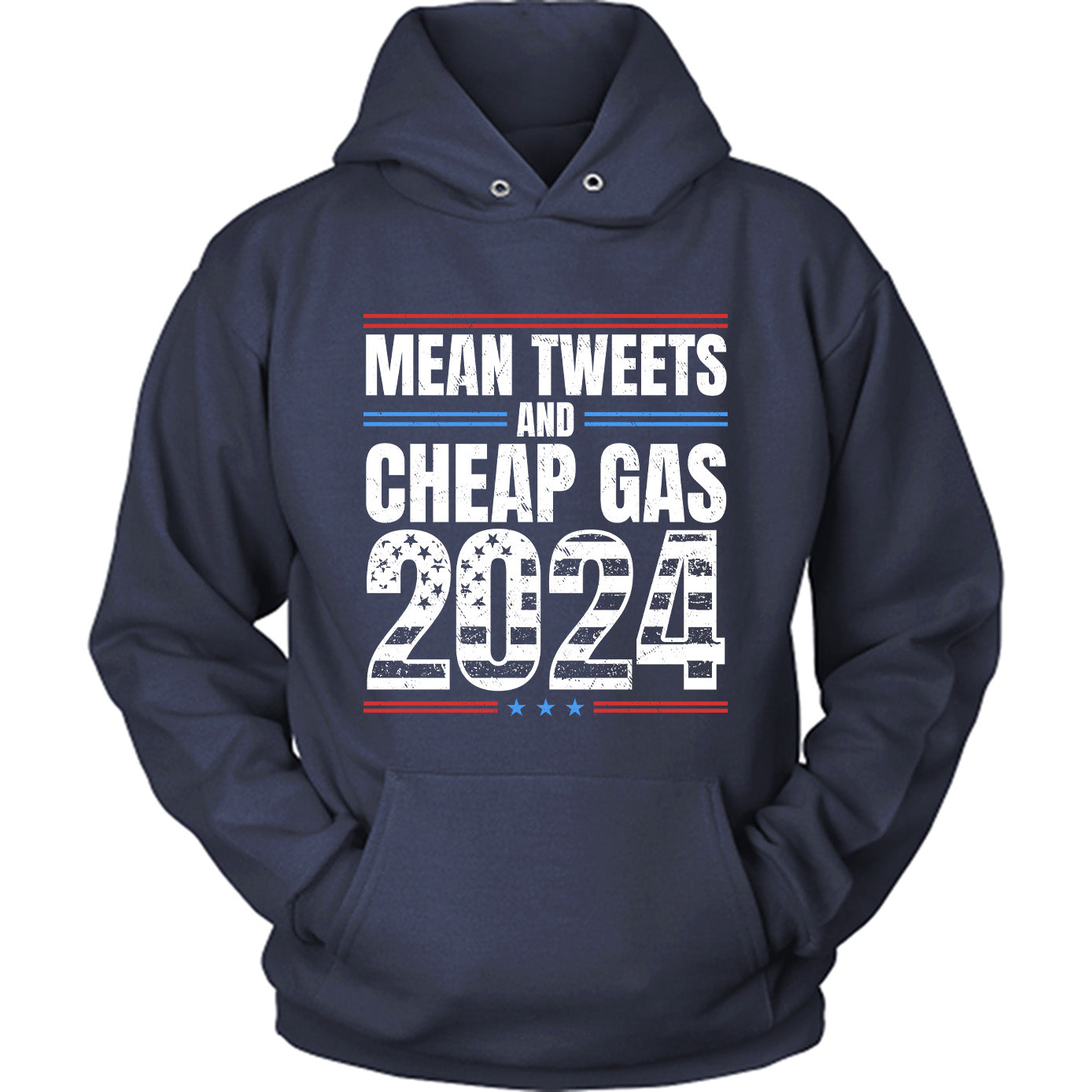 Mean Tweets and Cheap Gas 2024 Funny Election T-shirt for Republicans