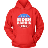 Biden Harris 2024 Button US Presidential Election Democrat T-shirt