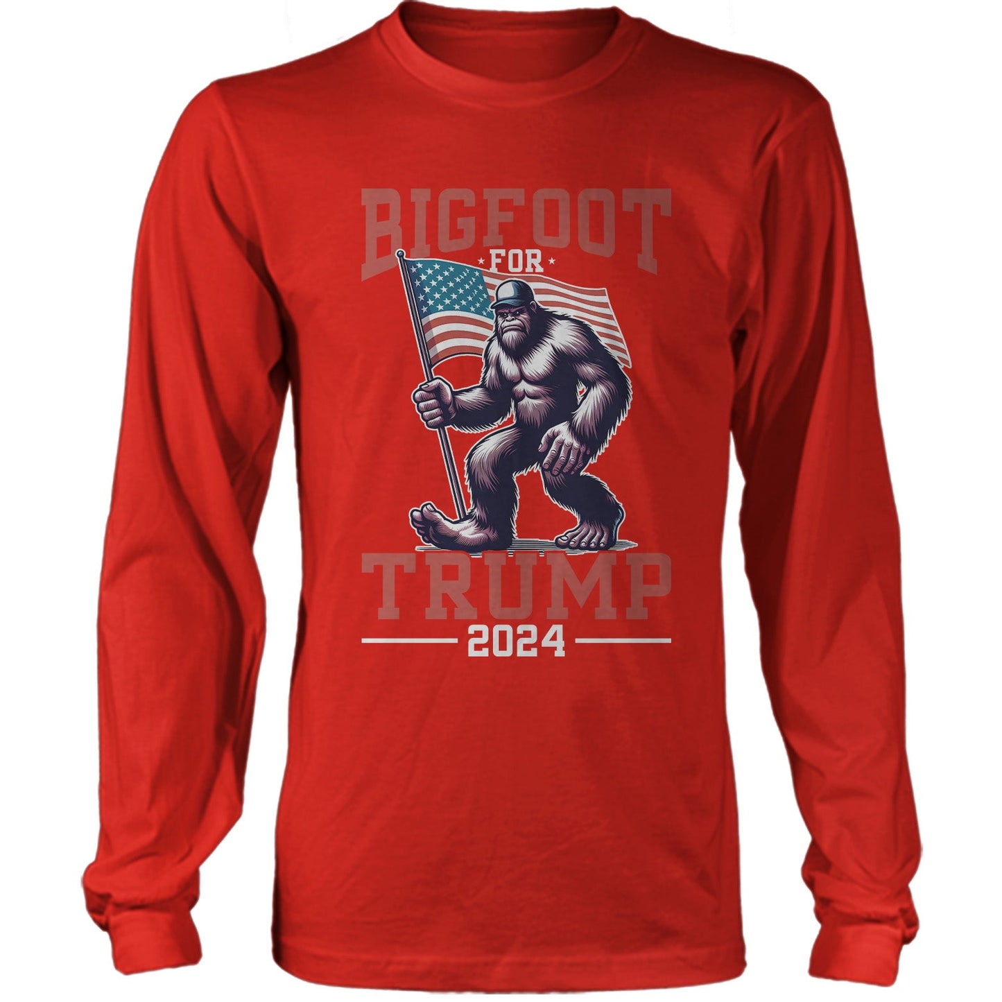 Bigfoot For Trump 2024 US Presidential Election Republican T-shirt