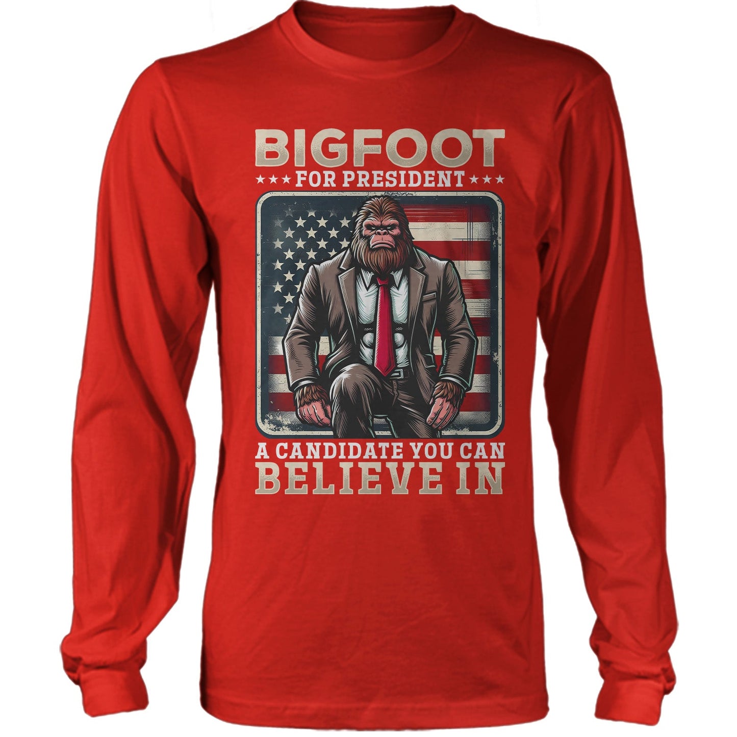 Bigfoot for President Democrat Republican Politics USA Election Shirt