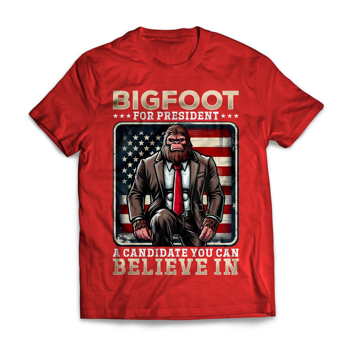 Bigfoot for President Democrat Republican Politics USA Election Shirt