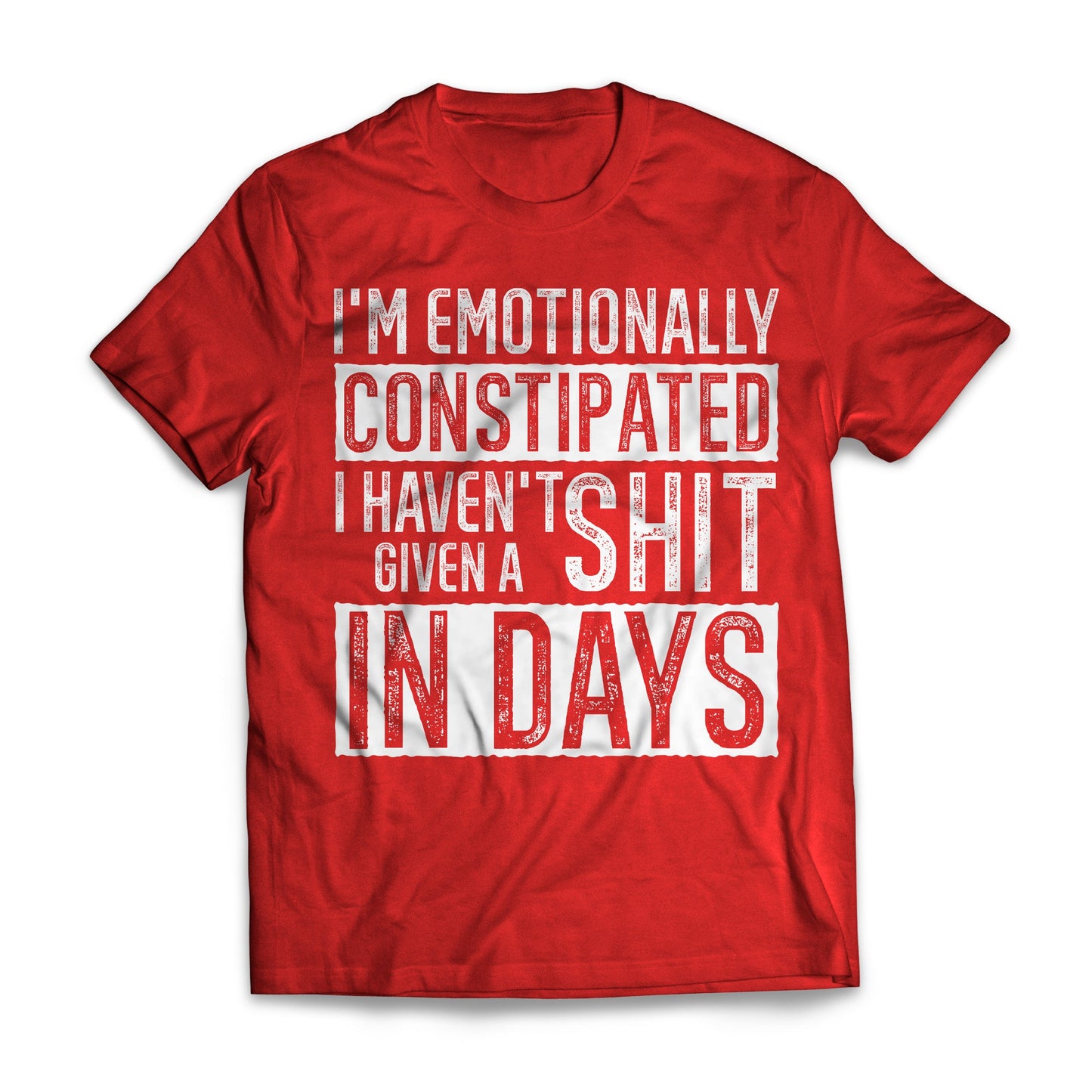 I'm emotionally constipated