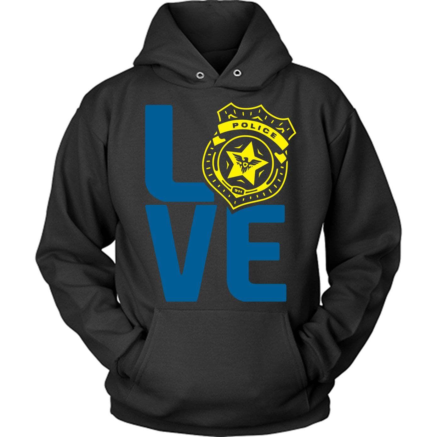 Police Yellow Love Badge