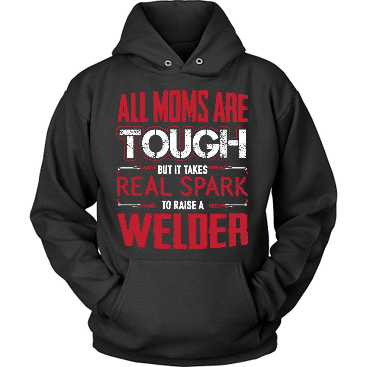 Red Tough Welder Mom