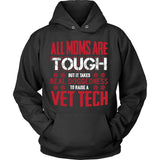 Red Tough Vet Tech Mom