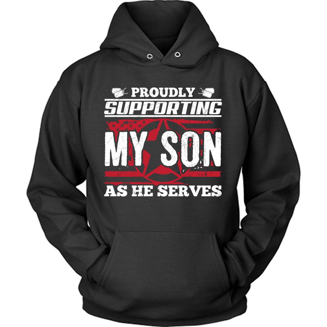 Army Supporting Son