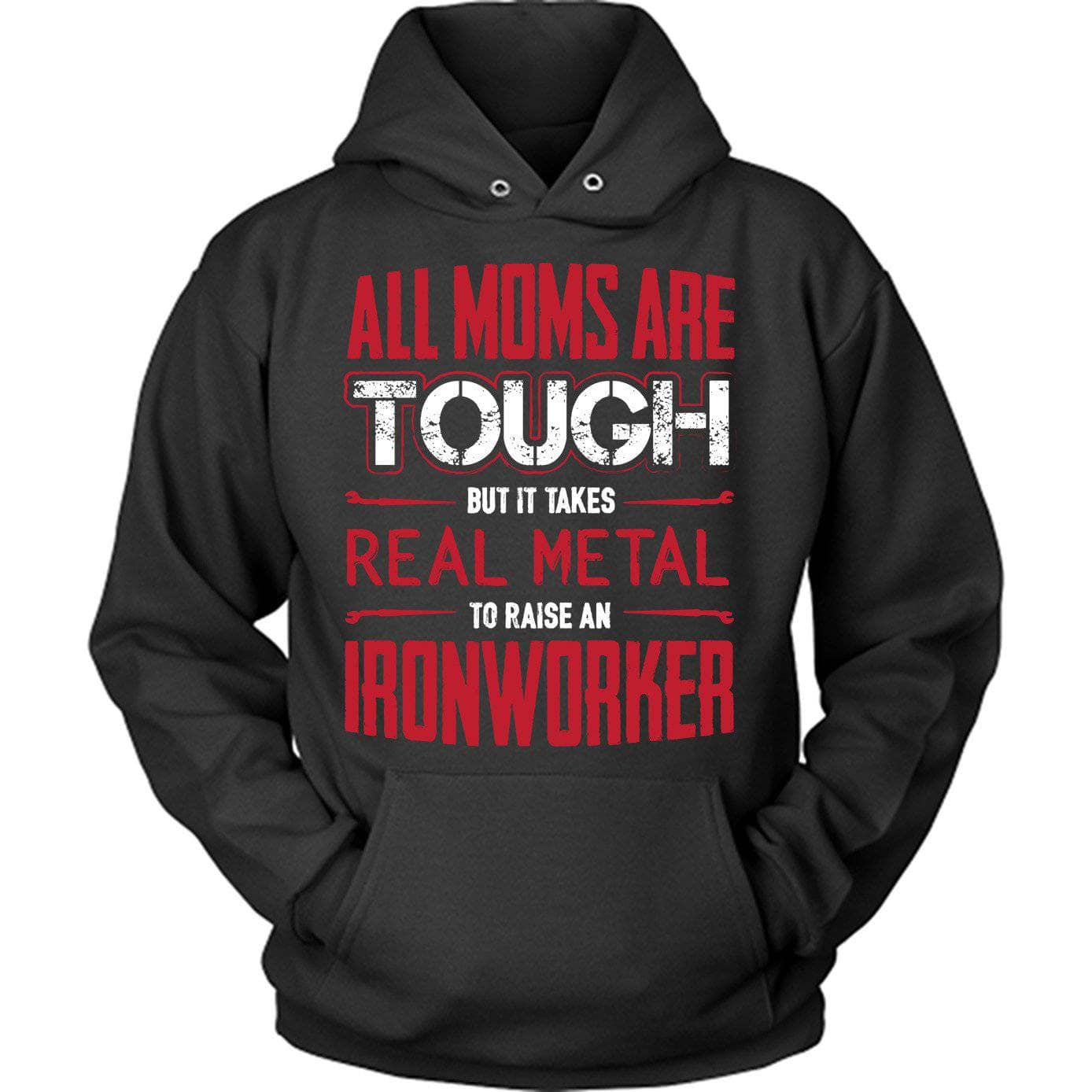 Red Tough Ironworker Mom