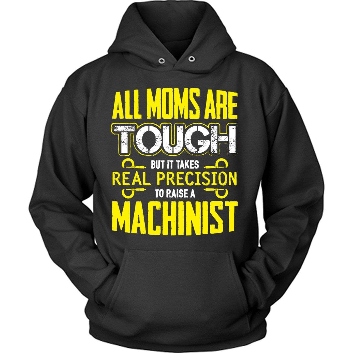 Yellow Tough Machinist Mom