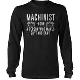 Machinist Definition 2