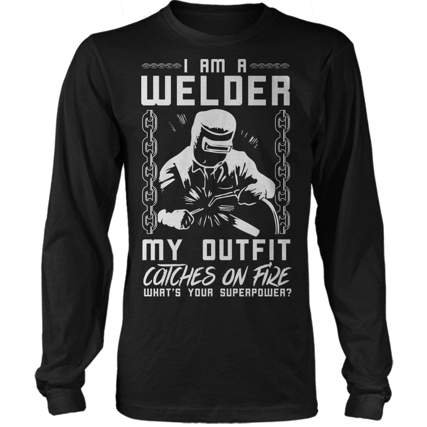 Welder On Fire