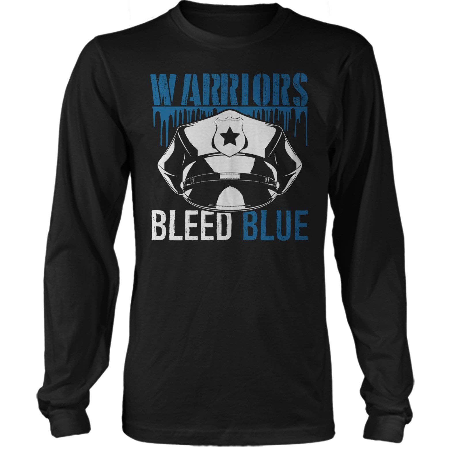 Warriors Bleed Blue - LEO And Emergency Police T-Shirt – GetShirtz