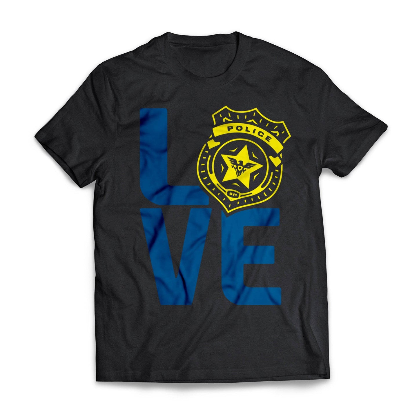 Police Yellow Love Badge