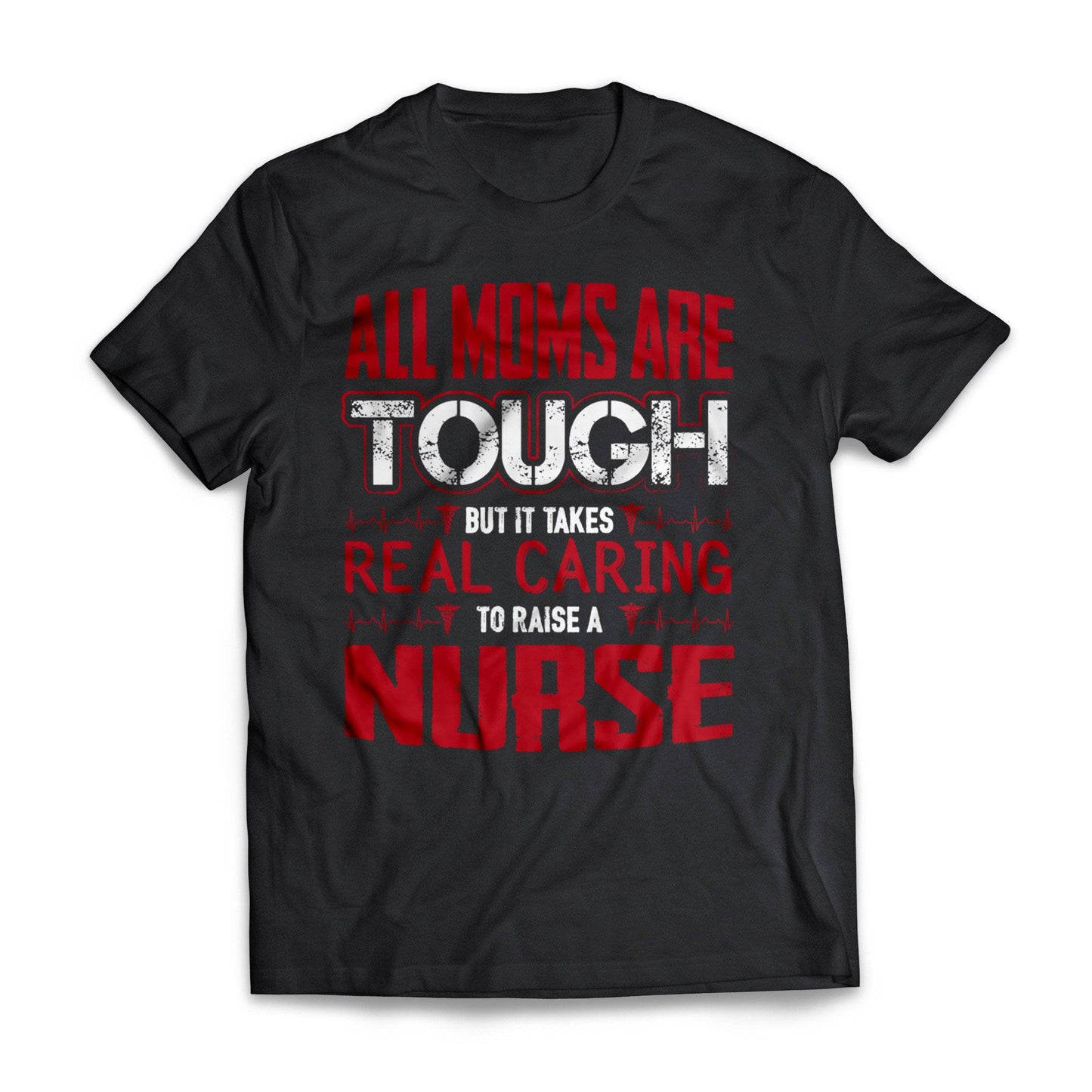 Red Tough Nurse Mom