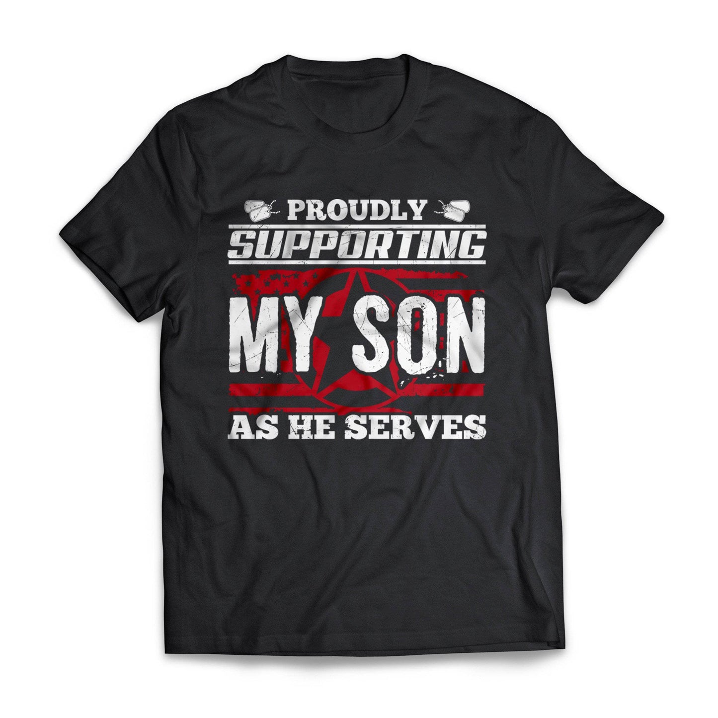 Army Supporting Son