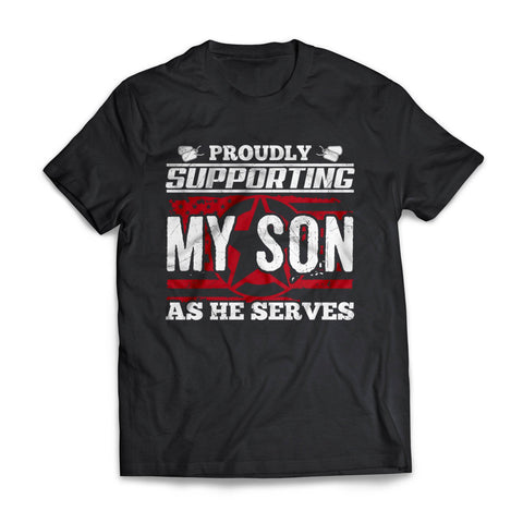 Army Supporting Son