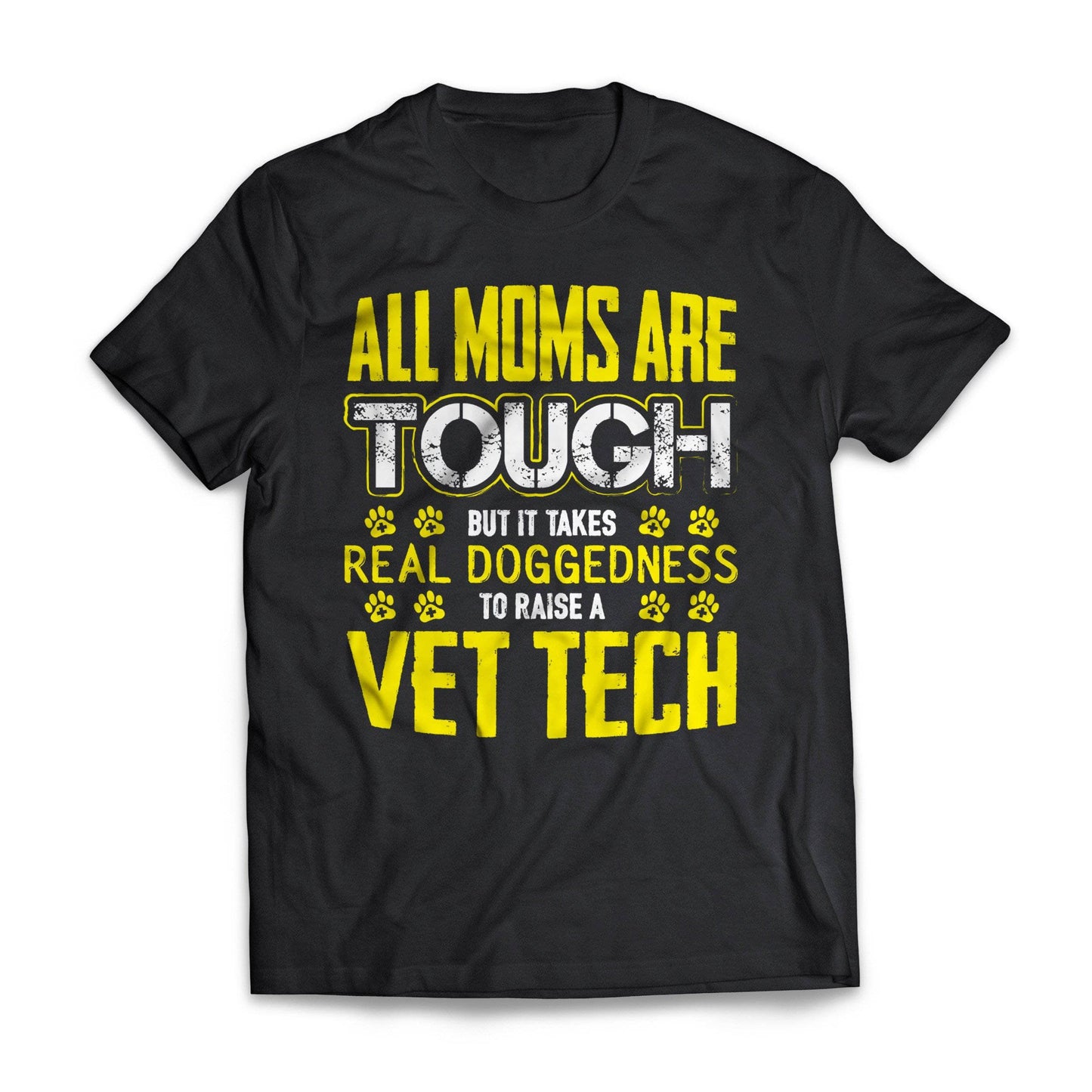 Yellow Tough Vet Tech Mom