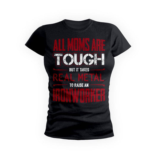 Red Tough Ironworker Mom