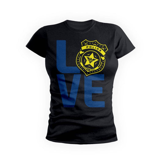 Police Yellow Love Badge