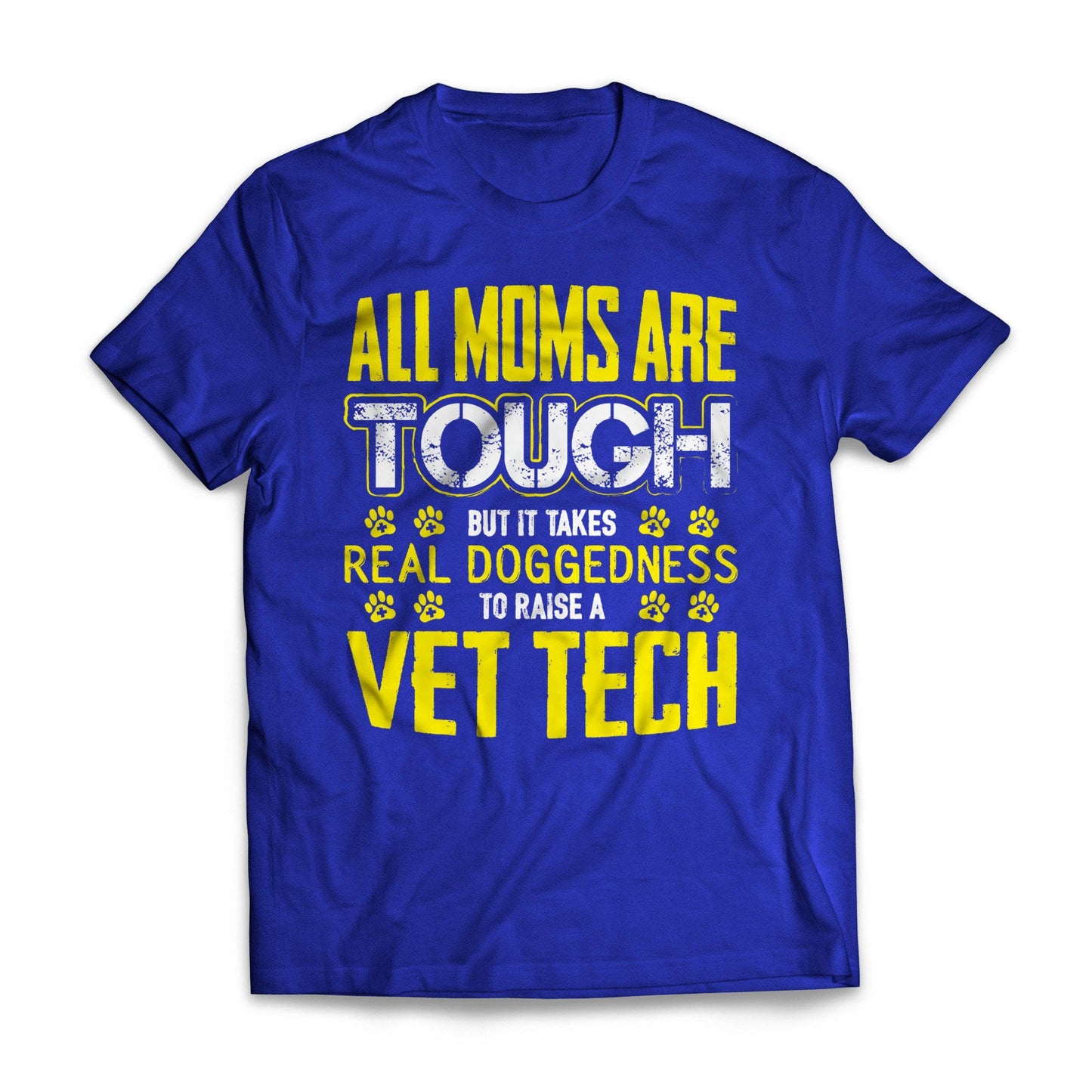 Yellow Tough Vet Tech Mom