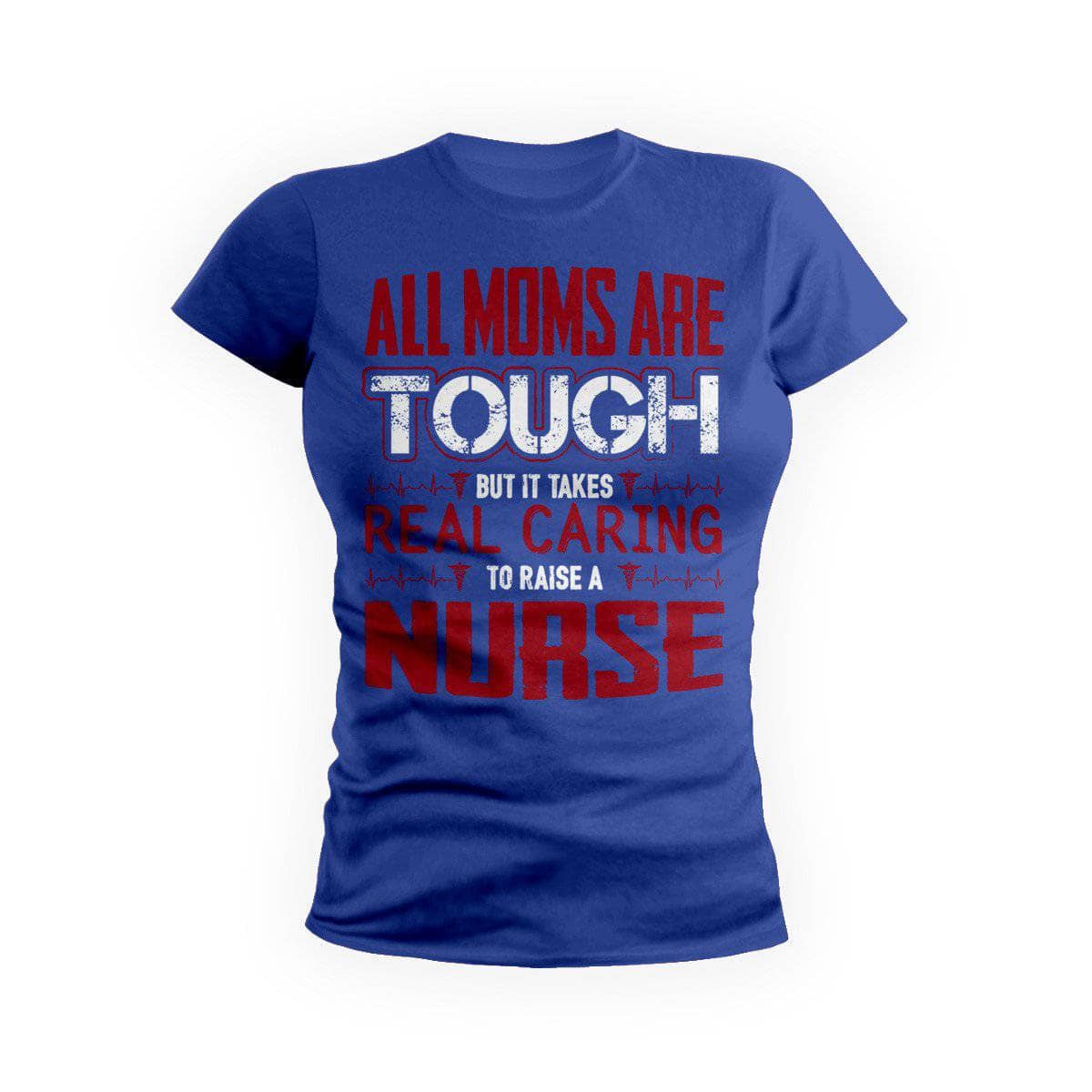 Red Tough Nurse Mom