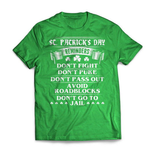 St Pats Reminders