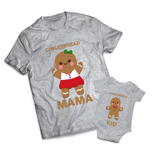 Gingerbread Mama Set - Christmas -  Matching Shirts