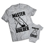 Master Builder Set - Heavy Equipment Operator -  Matching Shirts