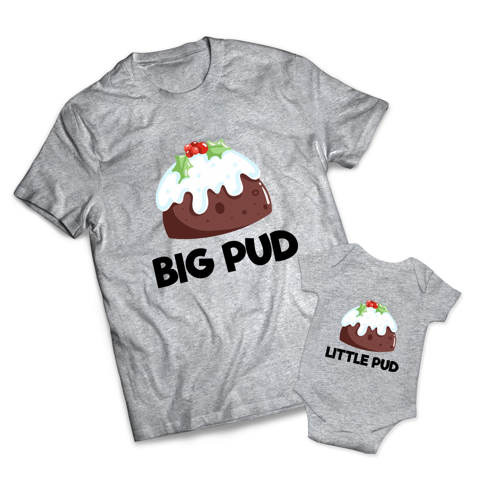 Big Pud Little Pud Set - Christmas -  Matching Shirts