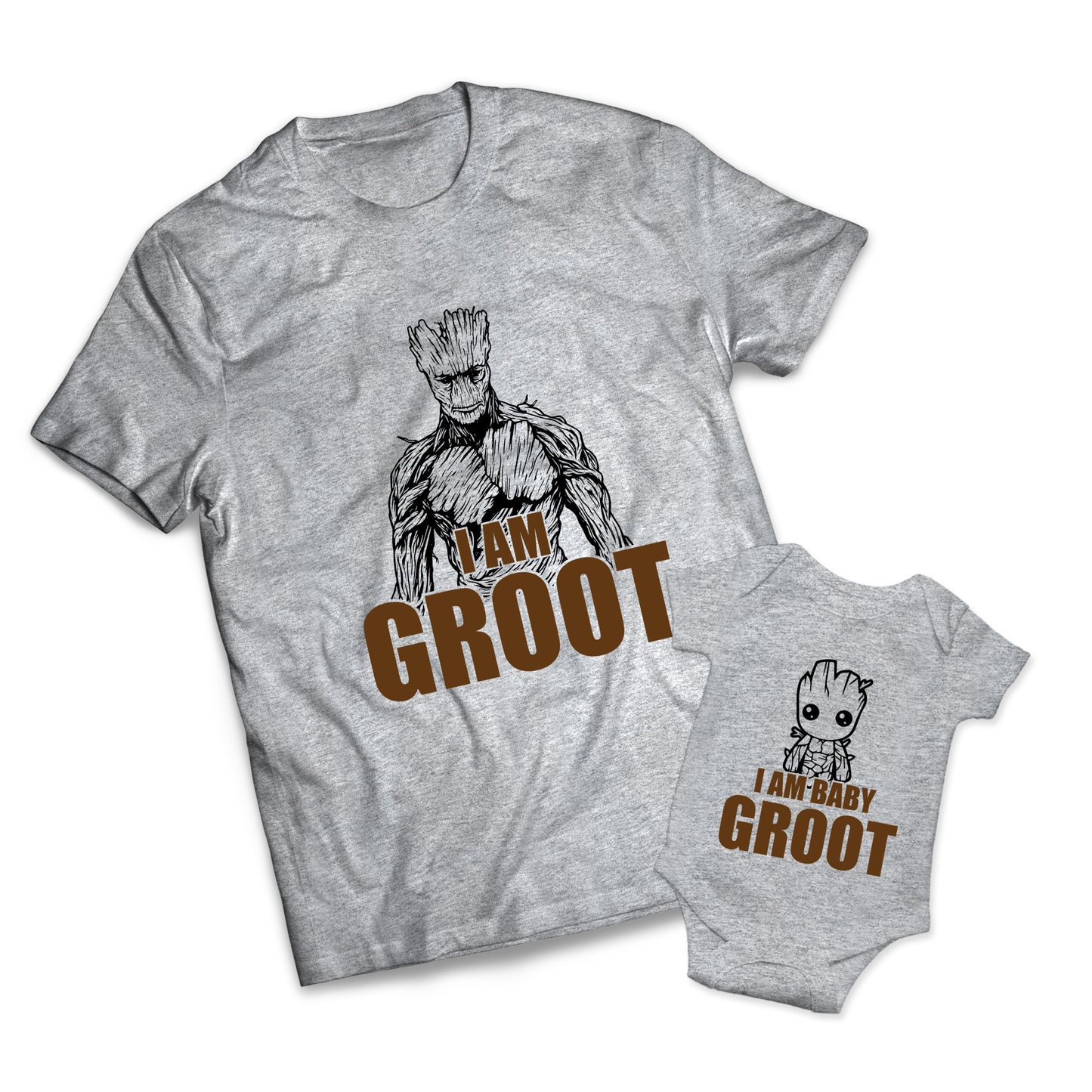 I Am Groot Set - Dads -  Matching Shirts