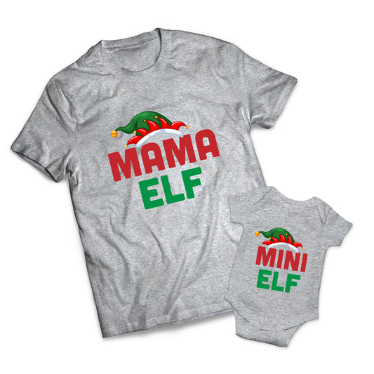 Mama Elf Set - Christmas -  Matching Shirts