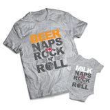Drink Naps Rock And Roll Set - Dads -  Matching Shirts