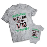 Gift To Size Ratio Set - Christmas -  Matching Shirts