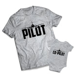 Pilot Copilot Set - Dads -  Matching Shirts