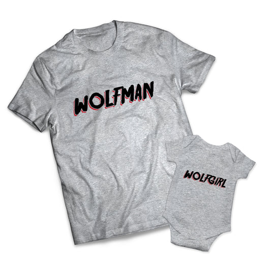 Wolfman Wolfgirl Set - Halloween -  Matching Shirts