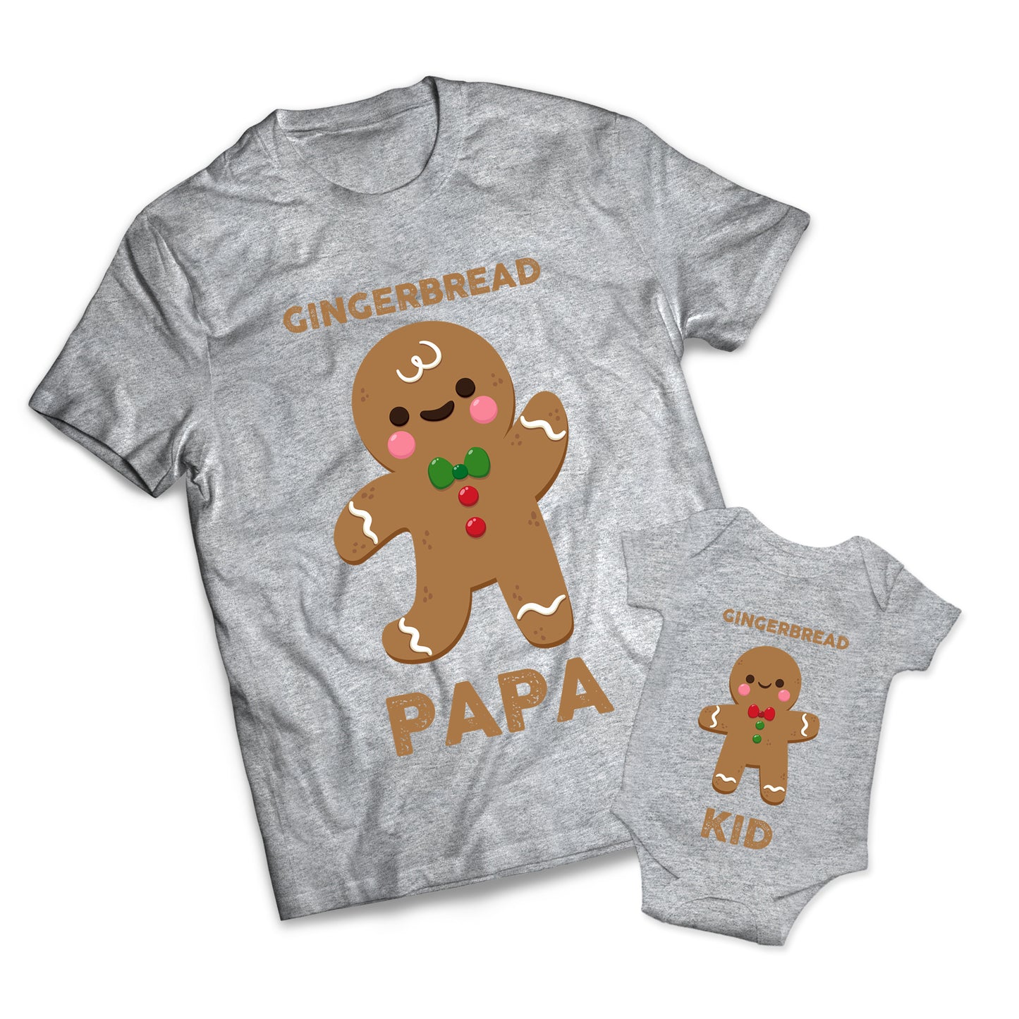 Gingerbread Papa Set - Christmas -  Matching Shirts