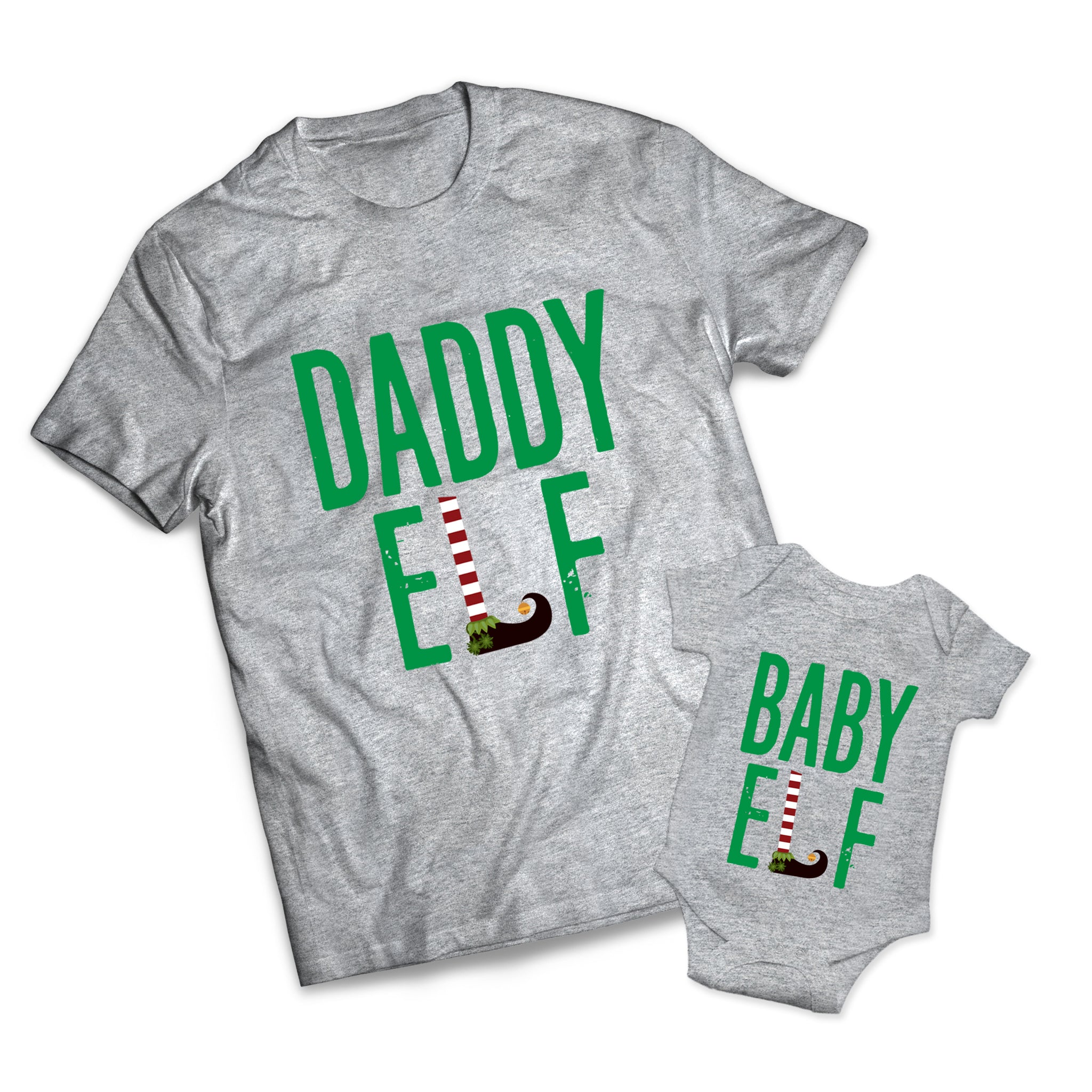 Daddy Elf Baby Elf Set - Christmas -  Matching Shirts